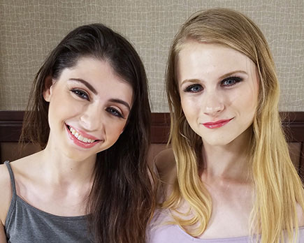 Exploited College Girls Charlotte and Chloe Threeway